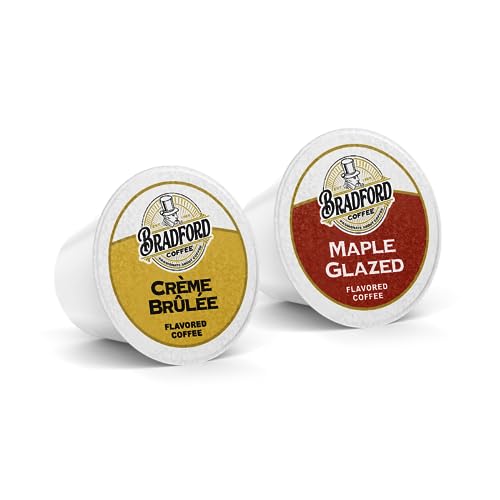 100ct Flavored Variety Pack for Keurig K-cups®, 10 Assorted Flavored Single Cups by Bradford Coffee