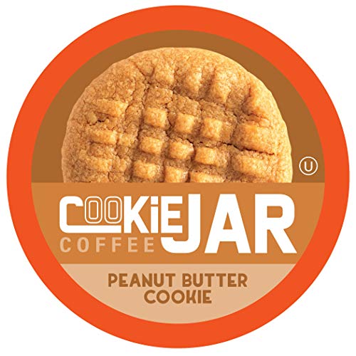 Cookie Jar Peanut Butter Flavored Coffee, Recyclable Pods, 2.0 Keurig K-Cup Compatible, 40 Count