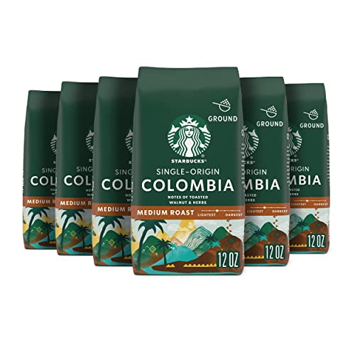 Starbucks Medium Roast Colombia Coffee - 6 bags