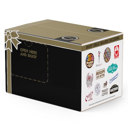 Double Donut Coffee Variety Pack, Including Flavored Coffee Pods, Medium Roast, & Dark Roast Coffee, Single Serve Coffee for Keurig K Cup Brewers, 40 Count
