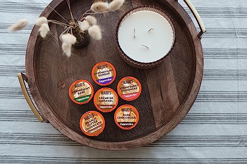 Maud's Cappuccino Coffee Pods Variety Pack, 56 ct | 8 Assorted Cappuccino Delight Flavors | 100% Arabica Coffee | Solar Energy Produced Recyclable Pods Compatible with Keurig K Cups Maker