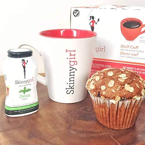 Skinnygirl Flavored Coffee Pods, Coconut Macaroon, Coconut Coffee, Single Serve Coffee for Keurig K Cups Machines, Hot or Iced Coffee, Medium Roast Coffee in Recyclable Pods, 24 Count