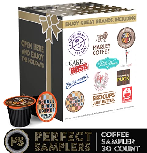 Crazy Cups Custom Variety Pack Sampler, Assorted Single Serve Pods for Keurig K Cups Makers, Coffee, 30 Count