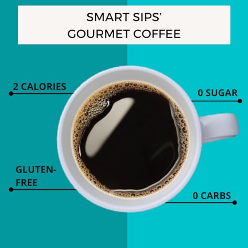 Smart Sips, Decaf Chocolate Orange Coffee, Medium Roast, Decaffeinated Gourmet Flavored Coffee Single Serve Pods for Keurig K-Cup Brewers, 24 Count