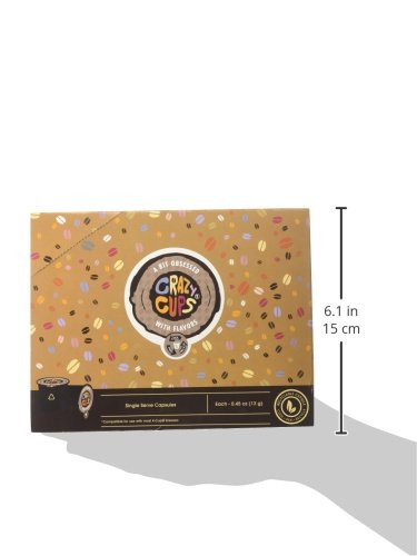 Crazy Cups Decaf Flavored Hot or Iced Coffee, for the Keurig K Cups 2.0 Brewers, Death By Chocolate, 22 Count