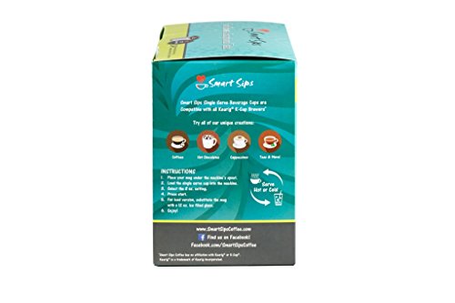 Smart Sips, Decaf Chocolate Orange Coffee, Medium Roast, Decaffeinated Gourmet Flavored Coffee Single Serve Pods for Keurig K-Cup Brewers, 24 Count