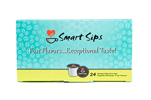 Smart Sips, Decaf Chocolate Orange Coffee, Medium Roast, Decaffeinated Gourmet Flavored Coffee Single Serve Pods for Keurig K-Cup Brewers, 24 Count