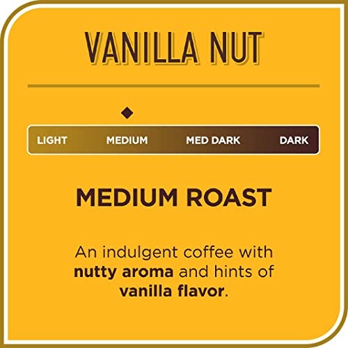 Don Francisco's Vanilla Nut Flavored Medium Roast Coffee Pods - 36 Count - Recyclable Single-Serve Coffee Pods, Compatible with your K-Cup Keurig Coffee Maker (Including 2.0)