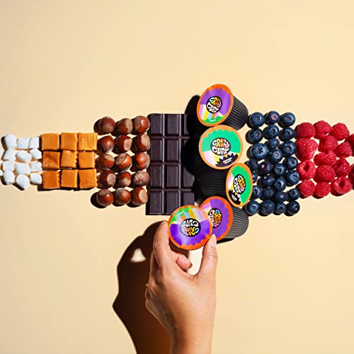 Crazy Cups Flavored Coffee pods, Vanilla Chocolate Swirls, Single-Serve Medium Roast Coffee Cups for Keurig K-Cup Machines, Brew Hot or Iced Coffee, 22 Count