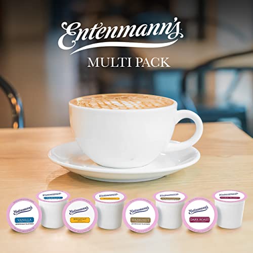 PALM AND PLENTY Flavored K Cups Coffee & Sugar Bundle | Entenmann's Assorted 48 Count K Cup Flavored Coffee Pods Compatible with Keurig + 12 White Sugar Packets (Asst 48)