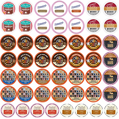 Flavored Coffee Pods Variety Pack for Keurig - 50 Count