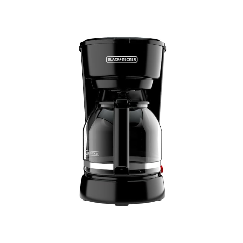 BLACK+DECKER CM0915BKD 12-Cup Coffee Maker with Easy On/Off Switch, Easy Pour, Non-Drip Carafe with Removable Filter Basket, Black