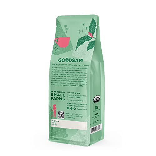GoodSAM Organic Colombian Medium Roast Ground Coffee 2lb