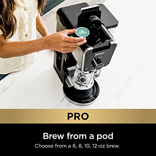 Ninja CFP307 DualBrew Pro Specialty Coffee System, Single-Serve, Compatible with K-Cup Pods, and 12-Cup Drip Coffee Maker, with Permanent Filter