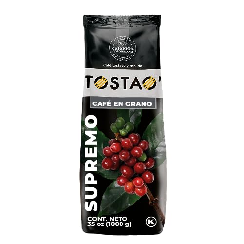 TOSTAO' Colombian Arabica Coffee - Supremo - Whole Bean