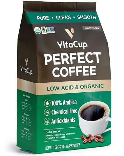 VitaCup Organic Fair Trade Low Acid Dark Roast