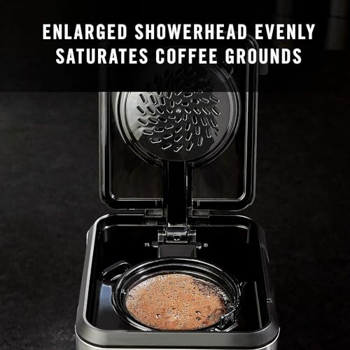 Calphalon Coffee Maker, Programmable Coffee Machine with Glass Carafe, 14 Cups, Stainless Steel