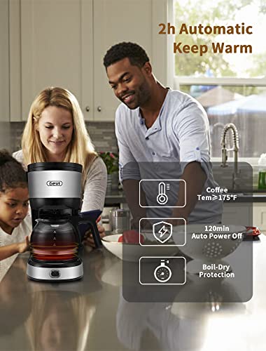 Gevi 4-Cup Coffee Maker, Small Drip Coffee maker