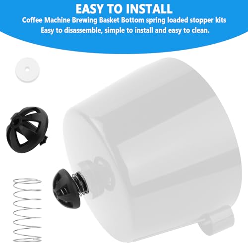 Coffee Machine Brewing Basket Bottom spring loaded stopper kits Fits for Black+Decker coffee makers Brew Basket, fits majority 4-12 Cup Drip Coffee Makers