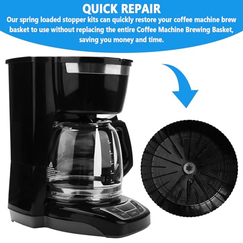 Coffee Machine Brewing Basket Bottom spring loaded stopper kits Fits for Black+Decker coffee makers Brew Basket, fits majority 4-12 Cup Drip Coffee Makers