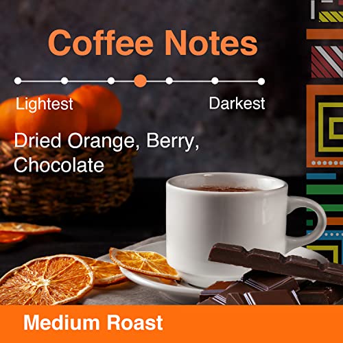 Colombian Medellín Organic Ground Coffee Beans - Chocolate & Berry Notes 12 oz