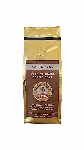 Authentic Medium Roast Colombian Whole Bean Coffee, 16oz