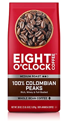 Eight O'Clock Coffee Colombian Peaks, 38 oz, Whole Bean