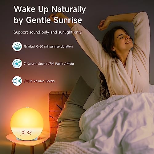 Obssuo Sunrise Alarm Clock for Kids, Heavy Sleepers