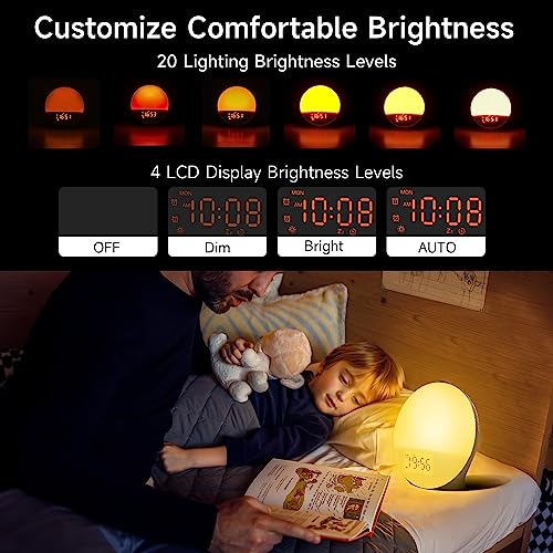 Obssuo Sunrise Alarm Clock for Kids, Heavy Sleepers