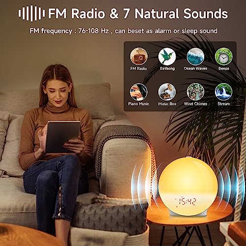 Obssuo Sunrise Alarm Clock for Kids, Heavy Sleepers