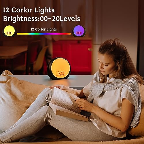 White Noise Machine Alarm Clock with Sunrise Simulation