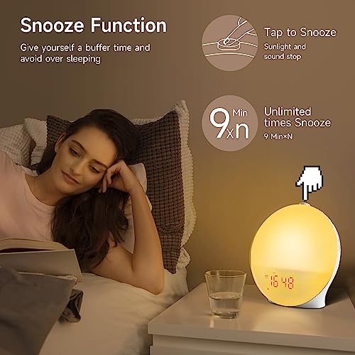 Obssuo Sunrise Alarm Clock for Kids, Heavy Sleepers