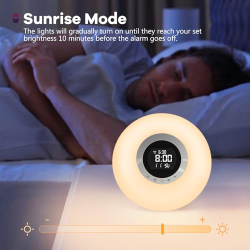 Sunrise Alarm Clock with Nightlight & Natural Sounds