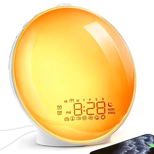 Sunrise Alarm Clock with Sleep Sound and Light