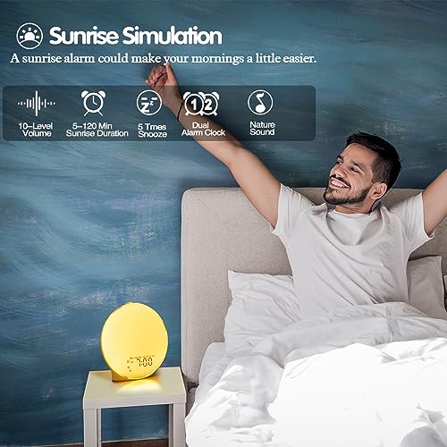 Sunrise Alarm Clock with Sleep Sound and Light