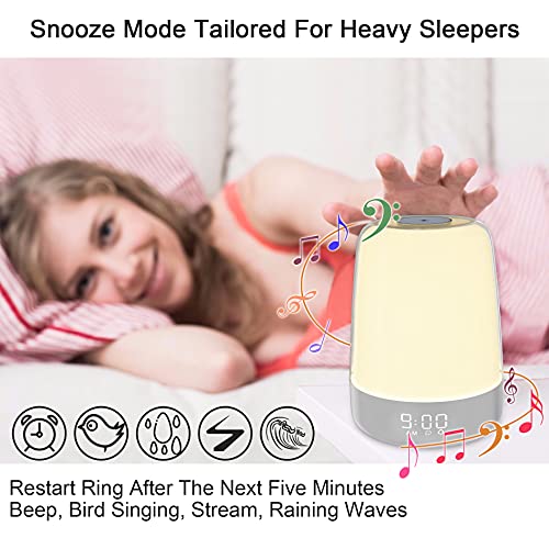 Sunrise Simulation Alarm Clock Night Light for Travel