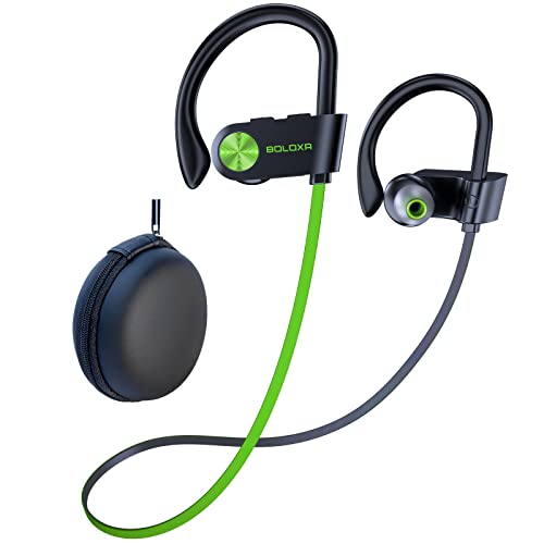 BOLOXA Waterproof Bluetooth Earbuds with 16Hr Battery