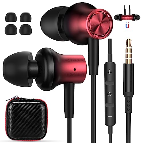 Magnetic Wired Earbuds for Samsung Galaxy and iPhone
