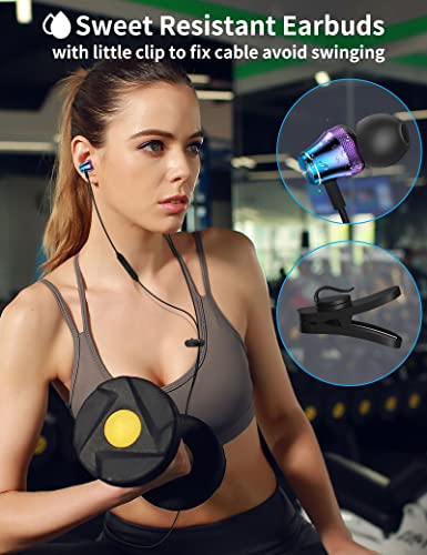 Noise Canceling Wired Earbuds for Samsung Galaxy and iPhone