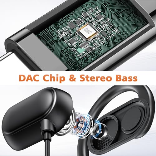 Rotatable Earhook Sport Earphones for iPhone & Samsung