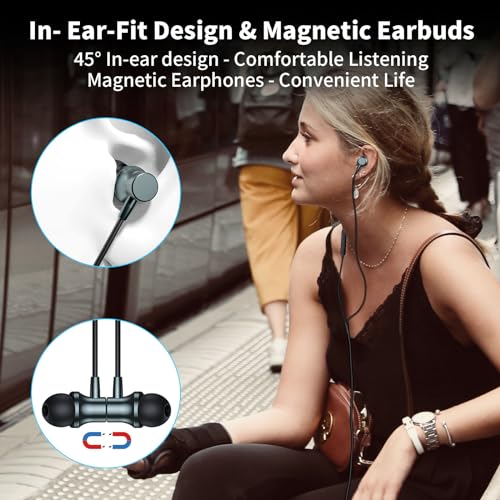 USB C Wired Earbuds with Mic for Galaxy S24 S23 FE Oneplus Open 12, USB Type C Headphones Magnetic in-Ear Noise Canceling Earphones Headset for iPad iPhone 15 Samsung Z Flip Fold 5 S22 S21 Pixel 8 7 6