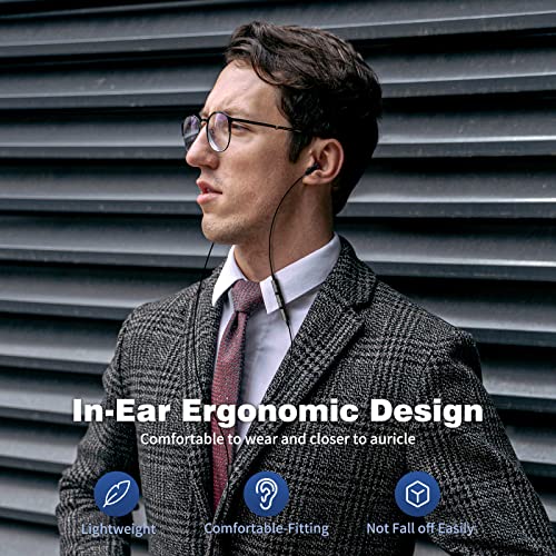 ACAGET USB Type C Headphones for Samsung S24 S23 S22 Ultra S21 FE A54 Galaxy Z Fold 5 Flip 4 Setero Android Earphones Headset with Microphone Wired USB C Earbuds for iPhone 15 Pro Max iPad Pro Black