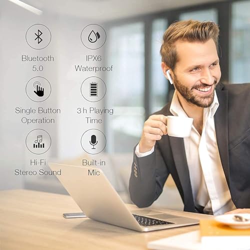 Wireless Earbuds,Air Buds Pods Bluetooth 5.3 Ear Buds Air Bud Pro IPX7 Waterproof Earphones Pop-ups Auto Pairi Headsets,3D Stereo Headphones in-Ear Ear Bud for iPhone/Samsung/airpos Case/Android