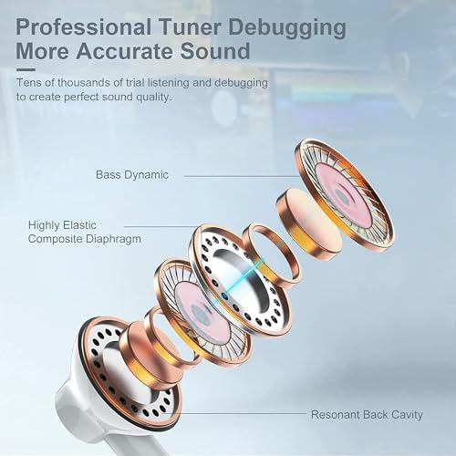 2 Packs-for iPhone Headphones Wired with Lightning Earphones (Built-in Microphone & Volume Control) Support for iPhone 14/13/12/11/XR/XS/X/8/7/SE/Pro/Pro Max