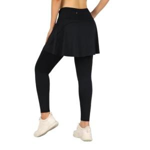 ANIVIVO Women's Skirted Leggings with Pockets - Black