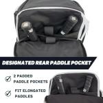 Unisex Pickleball Backpack - Holds 2-4 Paddles, Shoes, Water