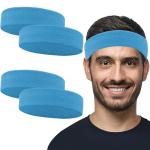 4 Pack Moisture Wicking Sweatbands for Sports