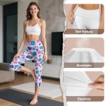 High Waisted Women's Pickleball Capri Leggings
