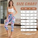 High Waisted Women's Pickleball Capri Leggings