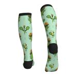 Cucumber Design Knee High Compression Socks for Pickleball